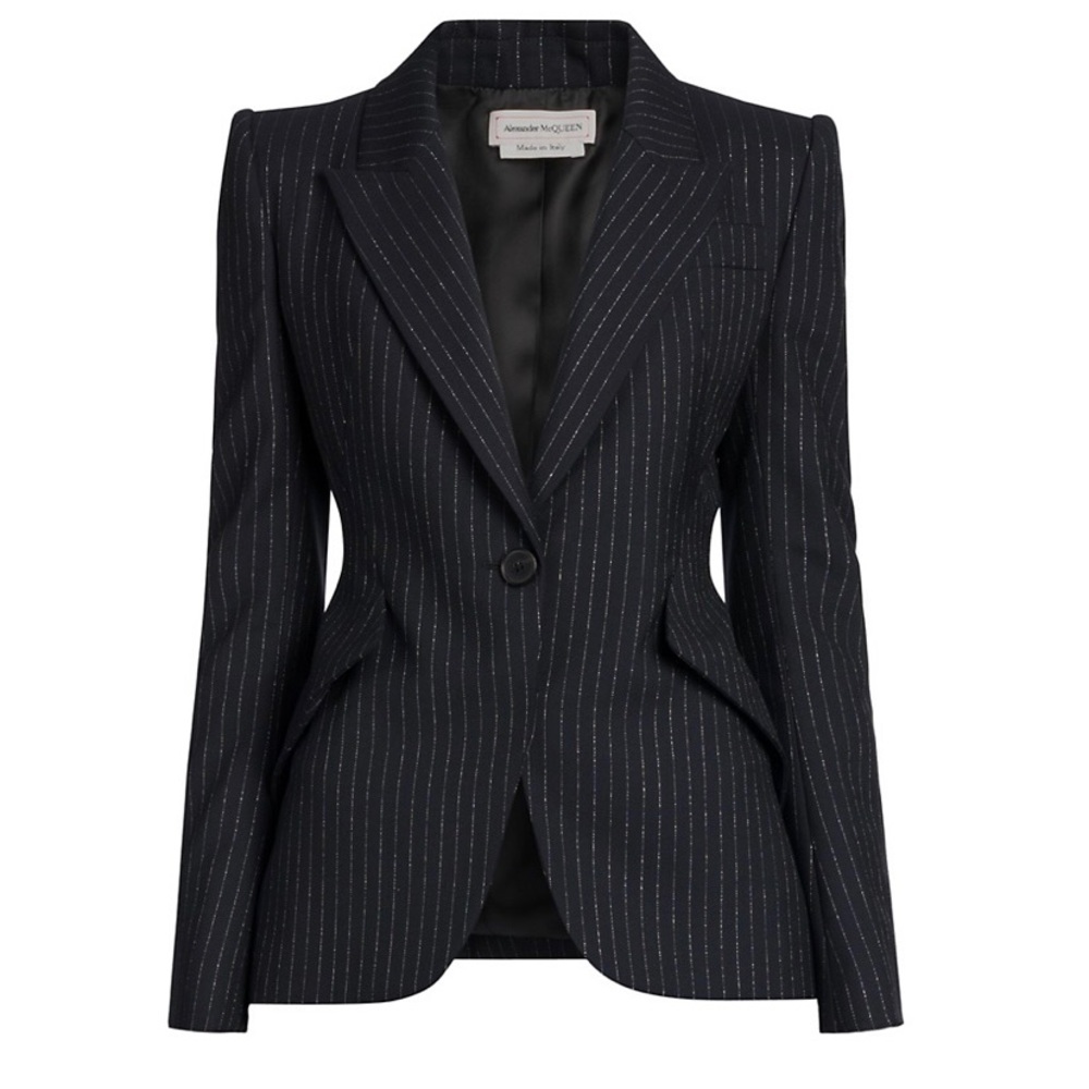 NEW!!! With tags!! Silver stripe blazer jacket